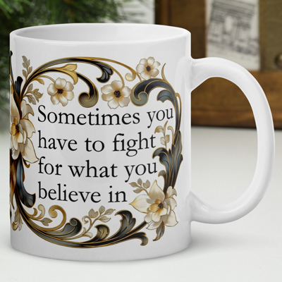 inspirational coffee mug