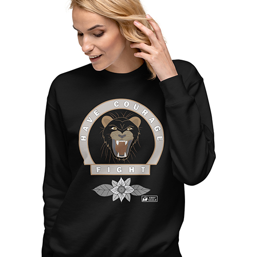 cat with an attitude black hoodie