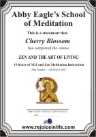 Receive a certificate of attendance when you complete Zen and the Art of Living.