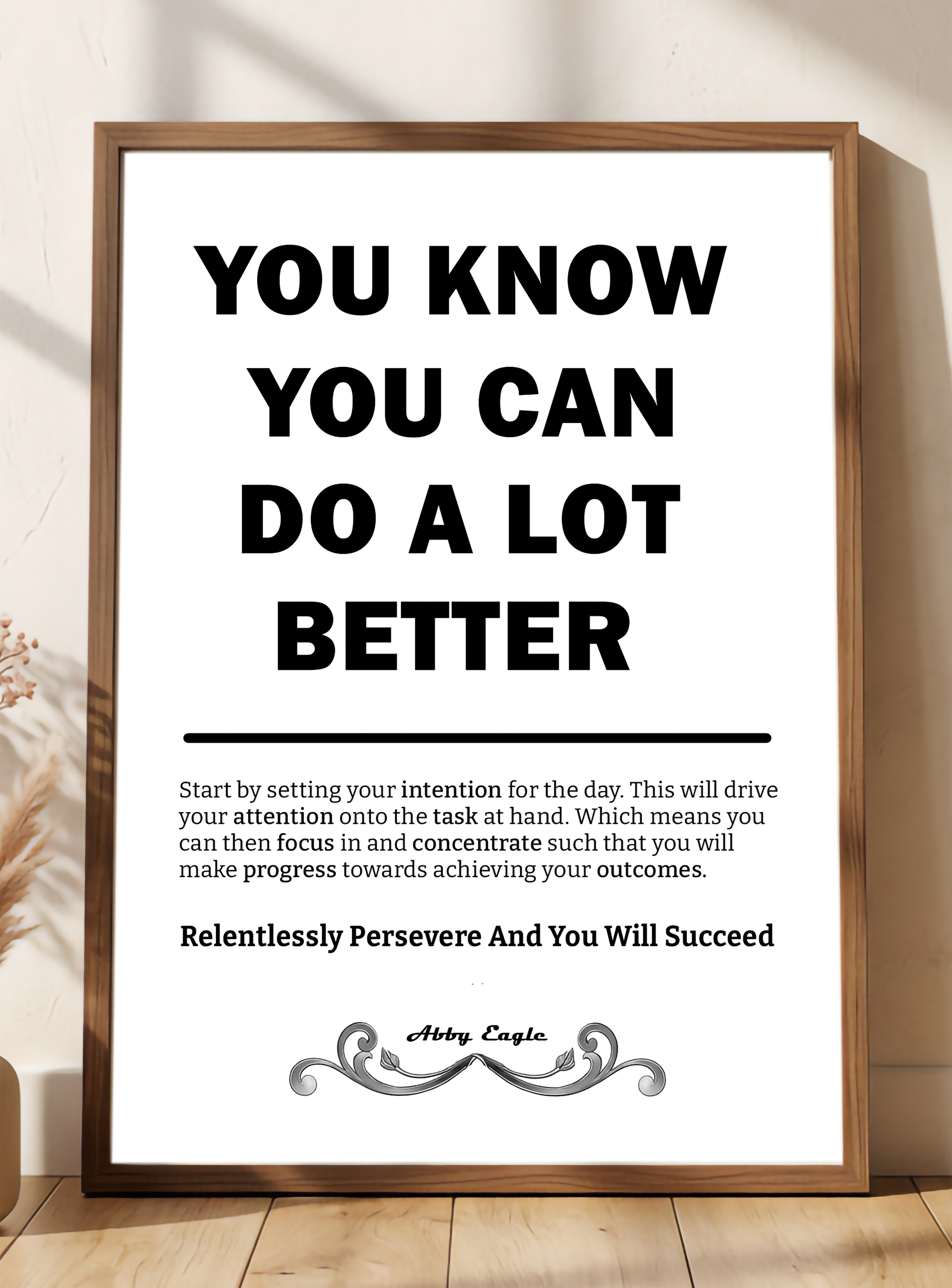 motivational and inspirational office wall art